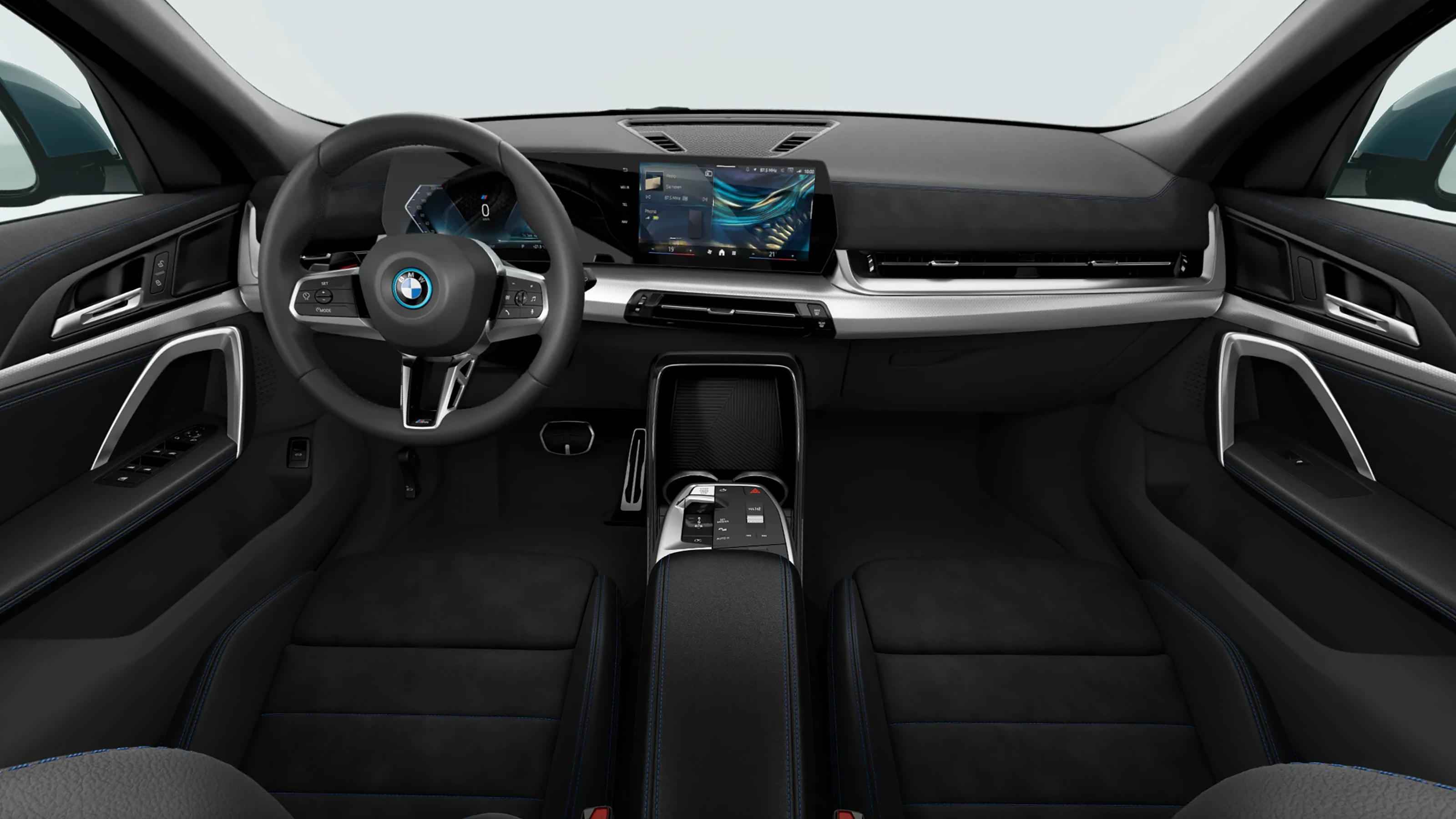 BMW iX2 Shadow Edition - front interior