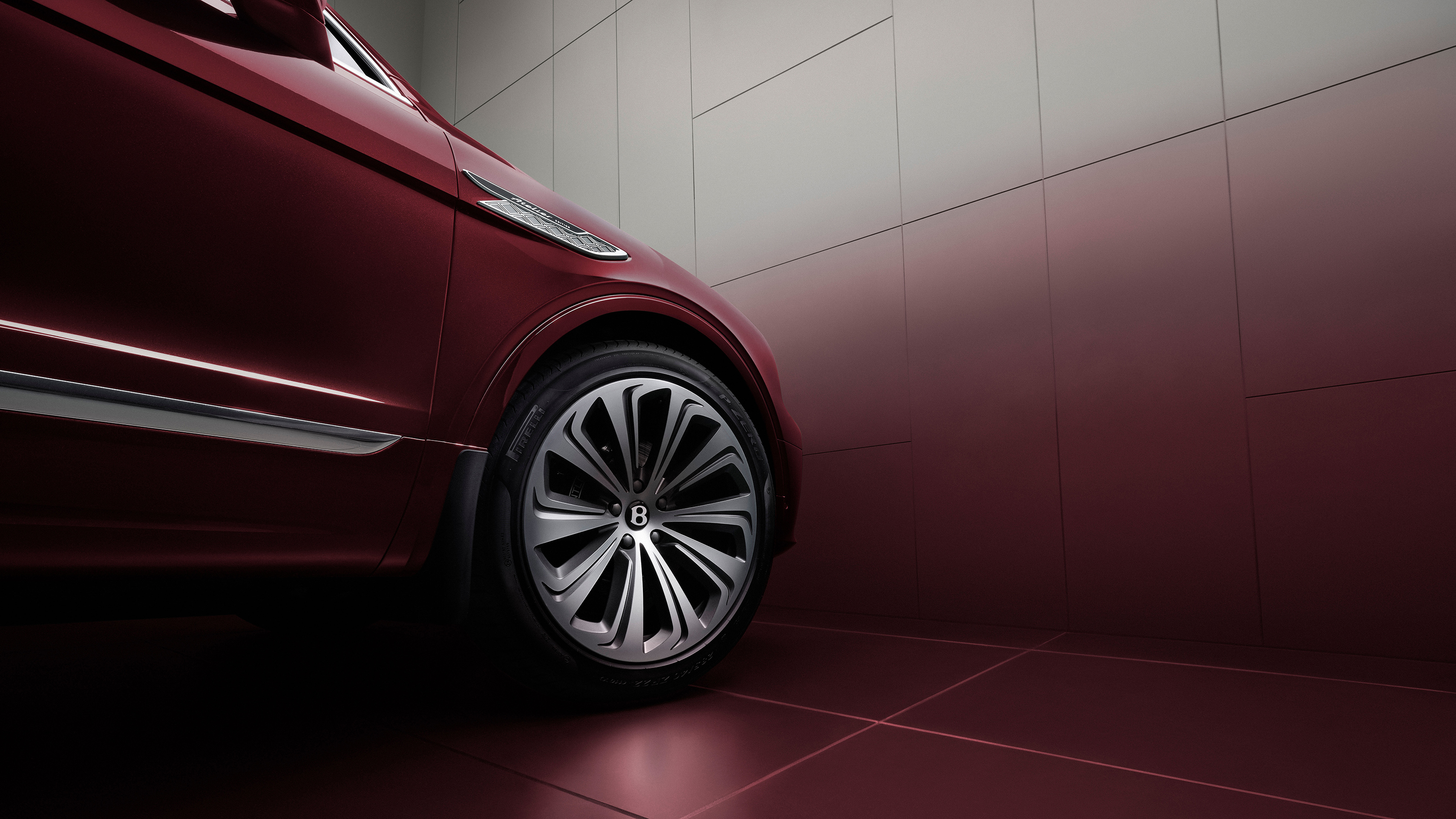 Bentley Bentayga Atelier Edition (Rubino Red) - front wheel