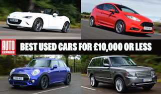 Best used cars for £10,000 or less - header image