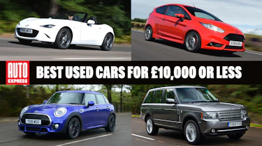 Best used cars for £10,000 or less - header image