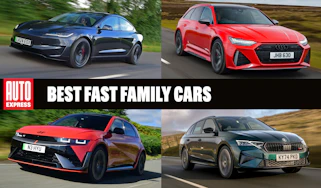 Best fast family cars - header image