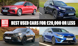 Best used cars for £20,000 or less - header image