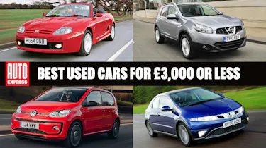 Best used cars for £3,000 or less - header image