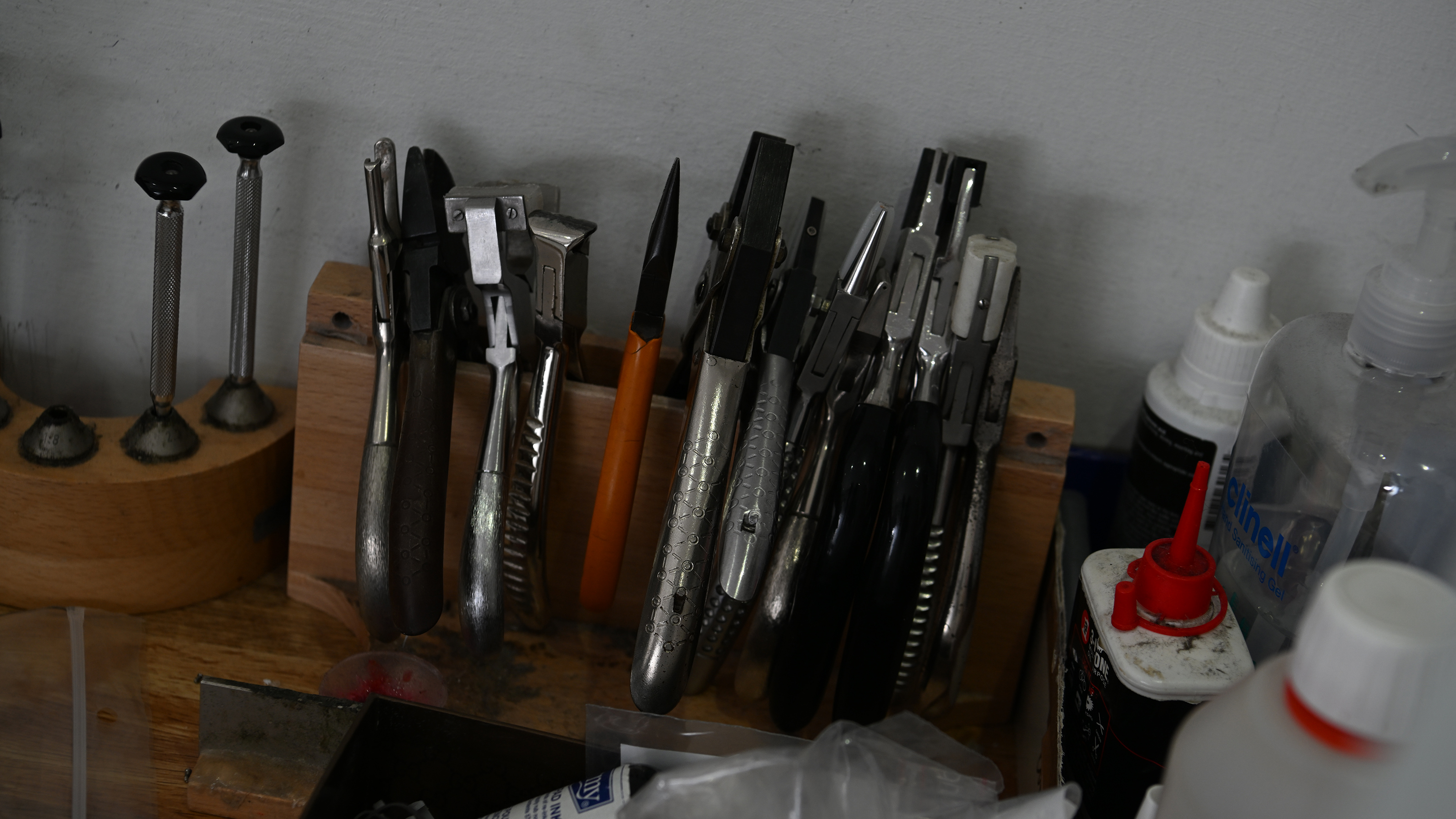 Selection of optician's tools