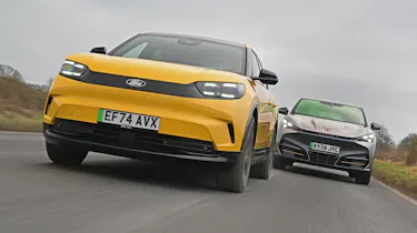 Ford Capri and Cupra Tavascan - front tracking