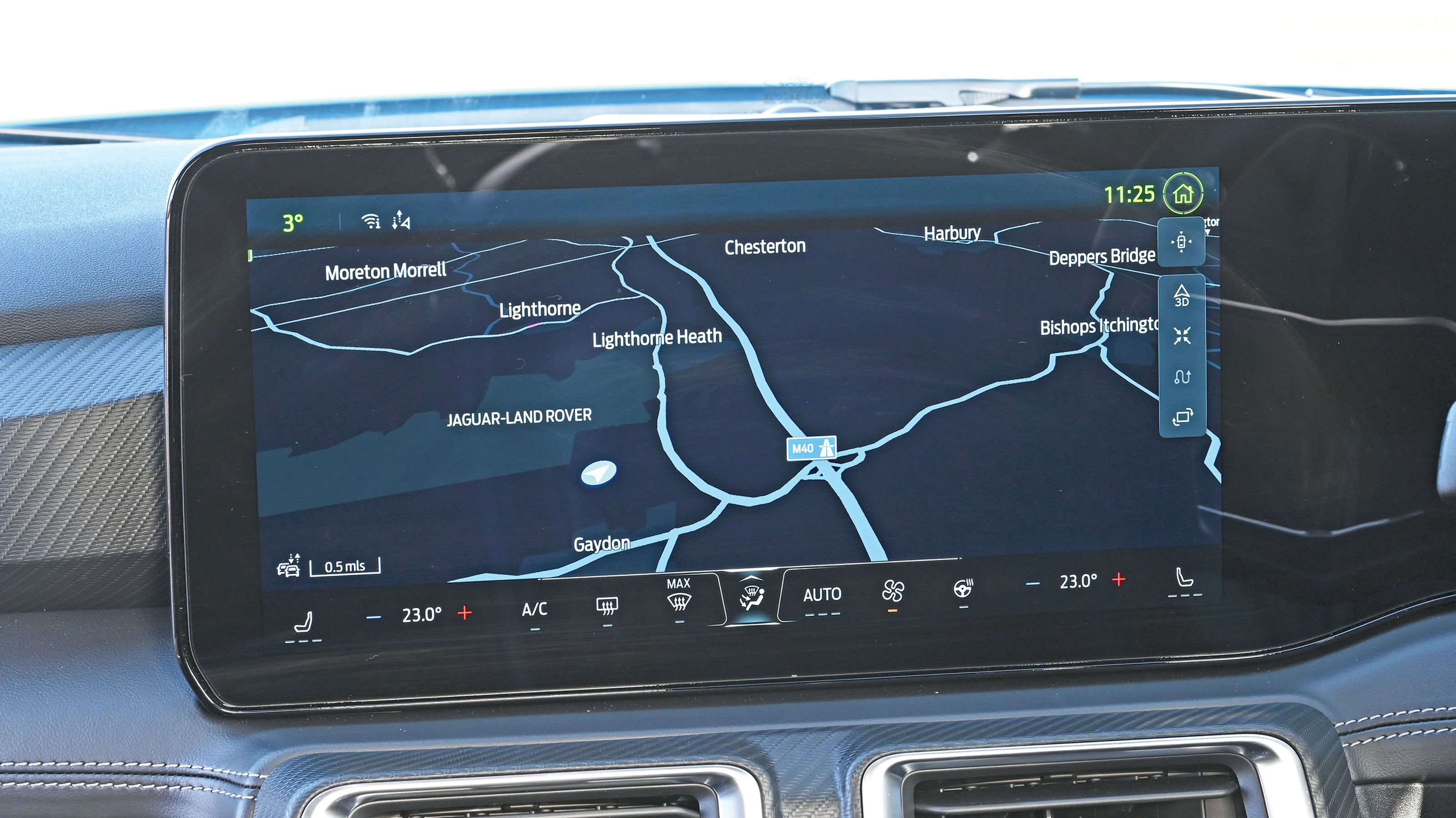 Ford Mustang's infotainment system displaying navigation