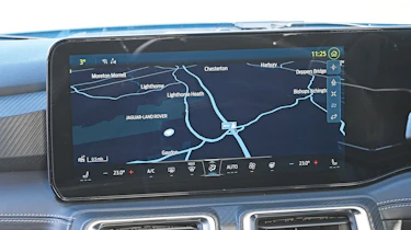 Ford Mustang's infotainment system displaying navigation