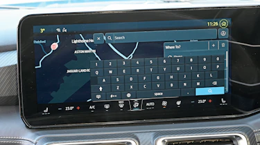 Ford Mustang's infotainment system displaying keypad