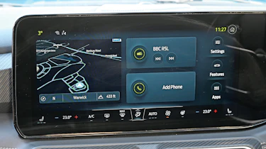 Ford Mustang infotainment system displaying menu