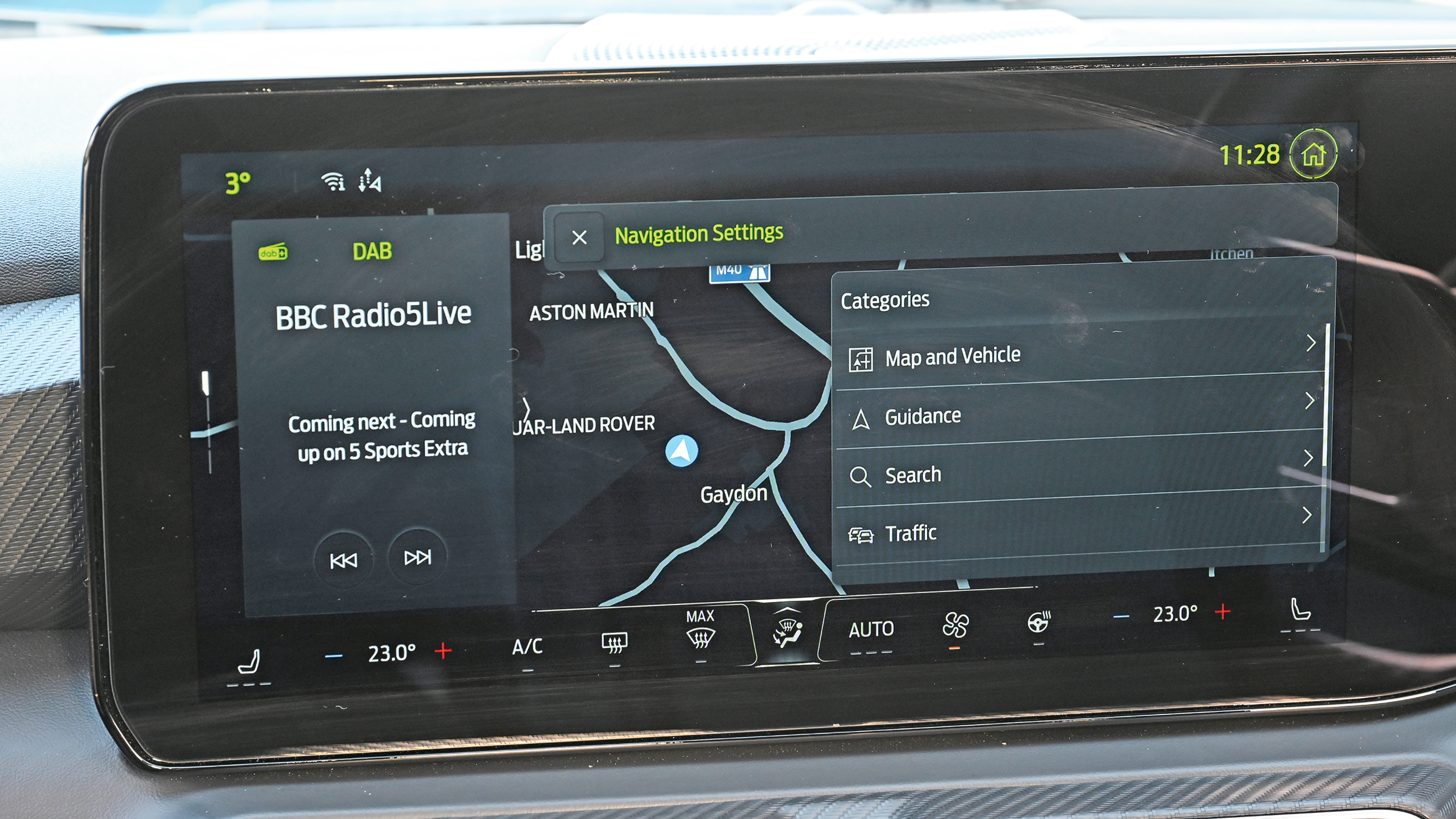 Ford Mustang's infotainment system home screen