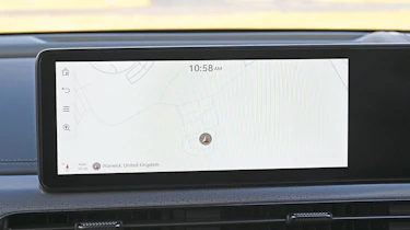 Genesis GV60 infotainment screen displaying navigation