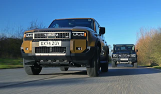 Toyota Land Cruiser and Ineos Grenadier - front tracking