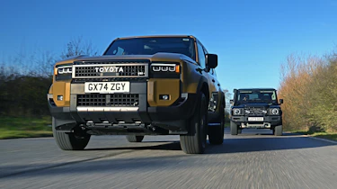 Toyota Land Cruiser and Ineos Grenadier - front tracking