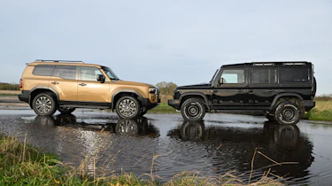 Toyota Land Cruiser and Ineos Grenadier - face-to-face static