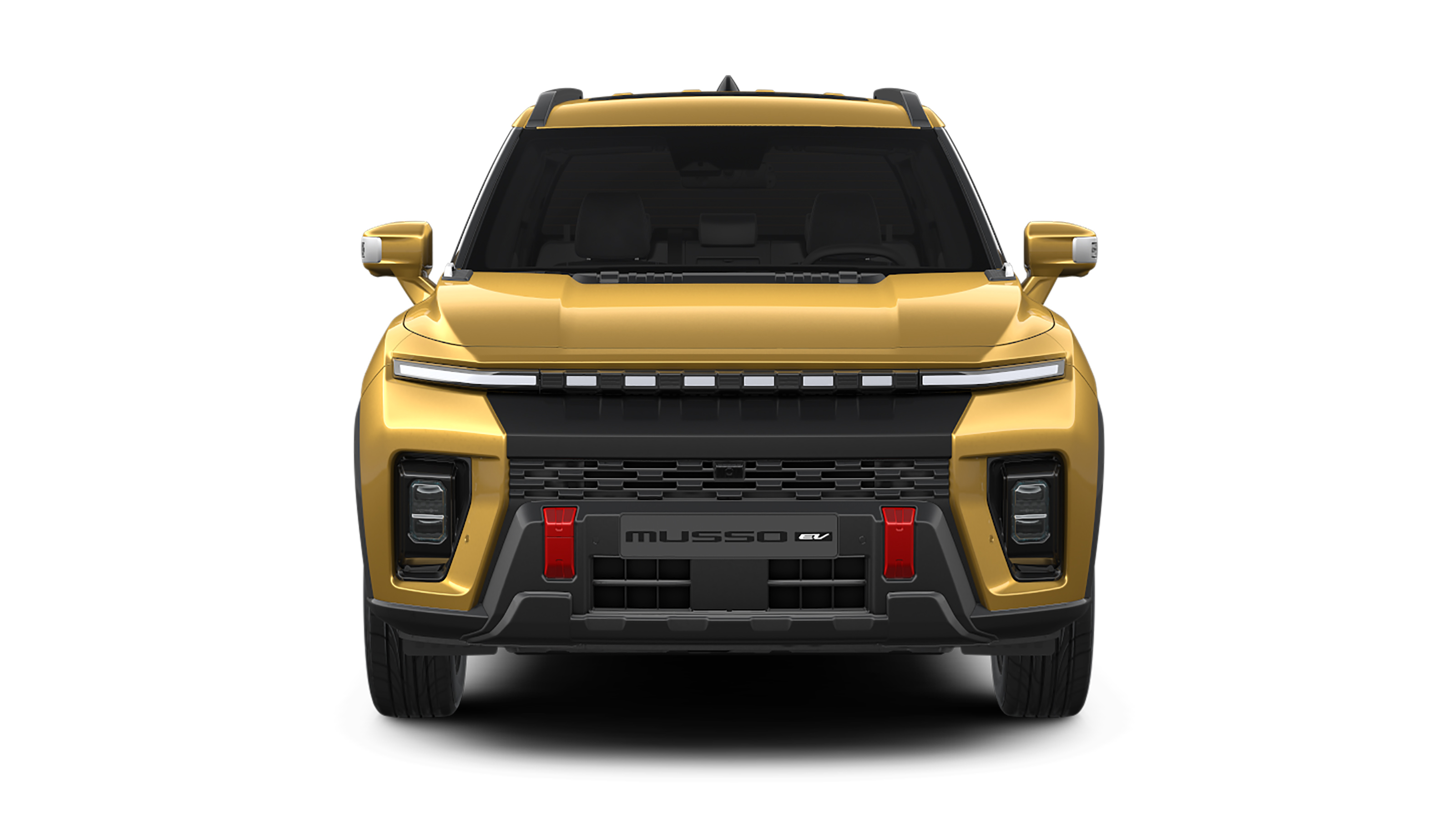 KGM Musso EV (gold) - front static