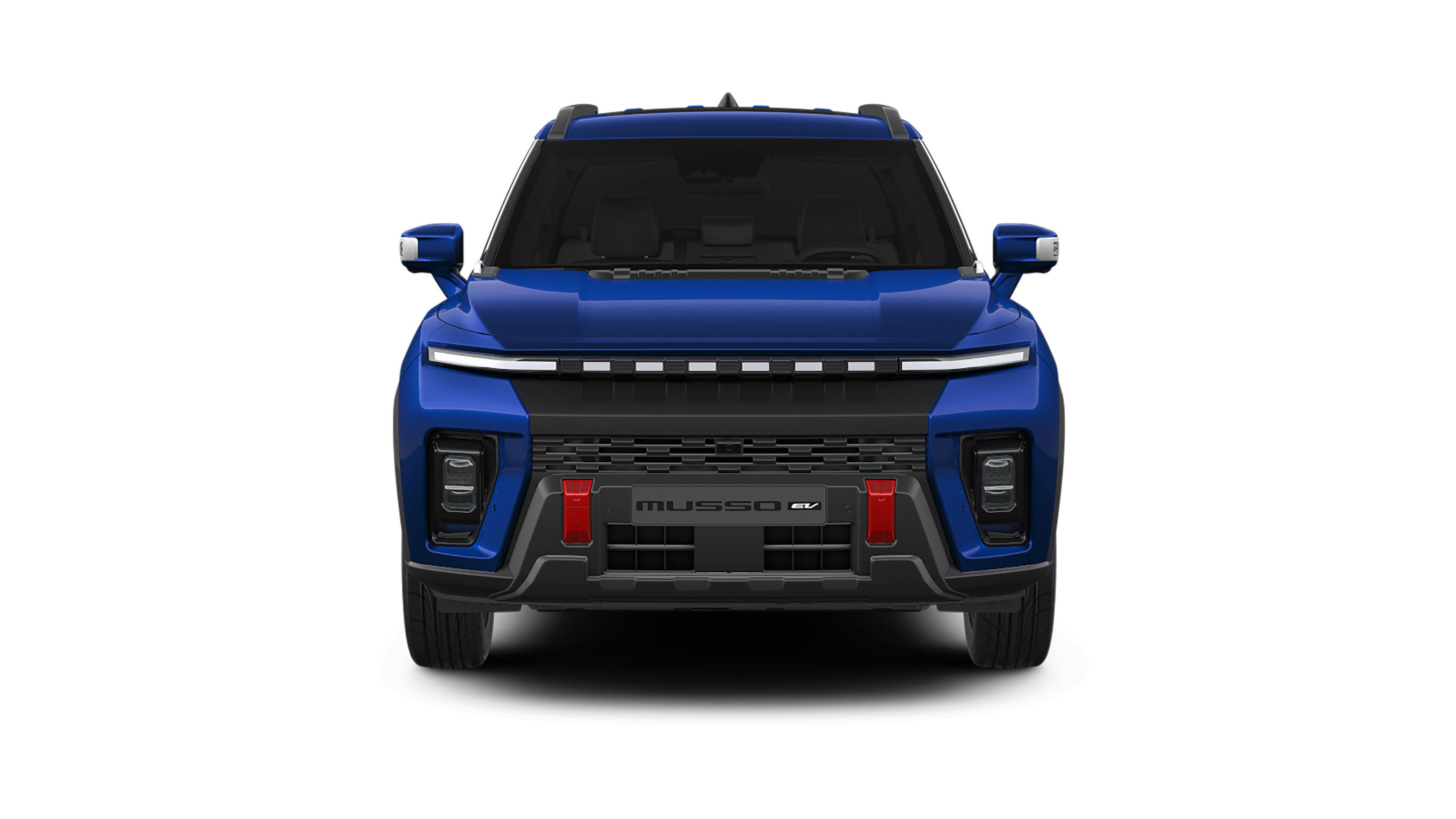 KGM Musso EV (blue) - front static