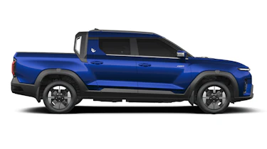 KGM Musso EV (blue) - side static