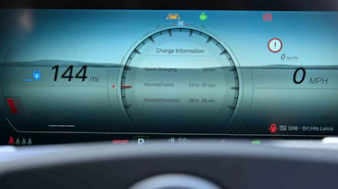 KGM Torres EVX - digital instrument cluster, potential charging times