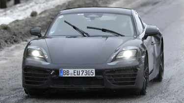 Porsche Cayman EV - front end