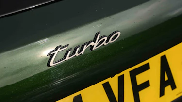 Porsche Panamera Turbo E-Hybrid - 'Turbo' badge detail, rear