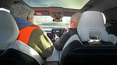Auto Express senior test editor Dean Gibson driving the Renault Scenic
