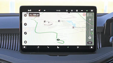 Skoda Superb touchscreen displaying navigation