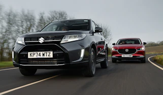 Suzuki Vitara and Mazda CX-30 - front tracking