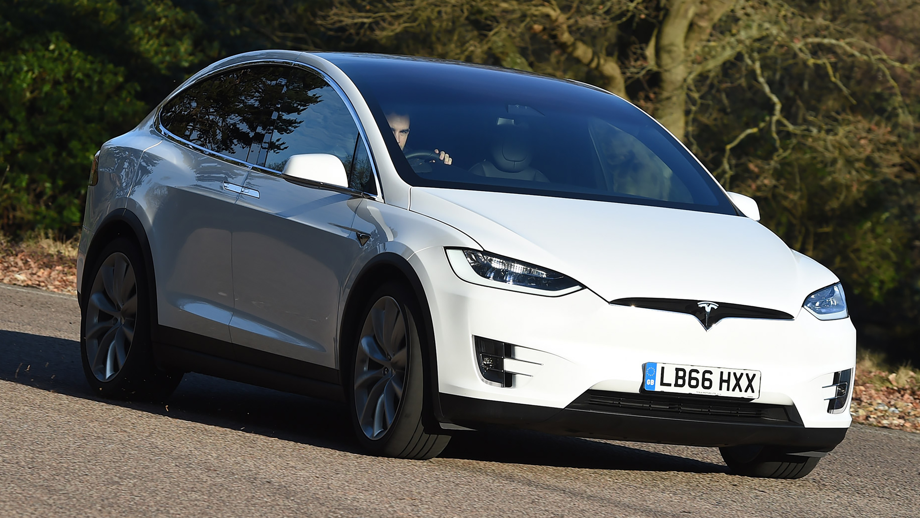 Tesla Model X front cornering
