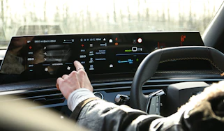 Peugeot E-3008 infotainment system undergoing testing