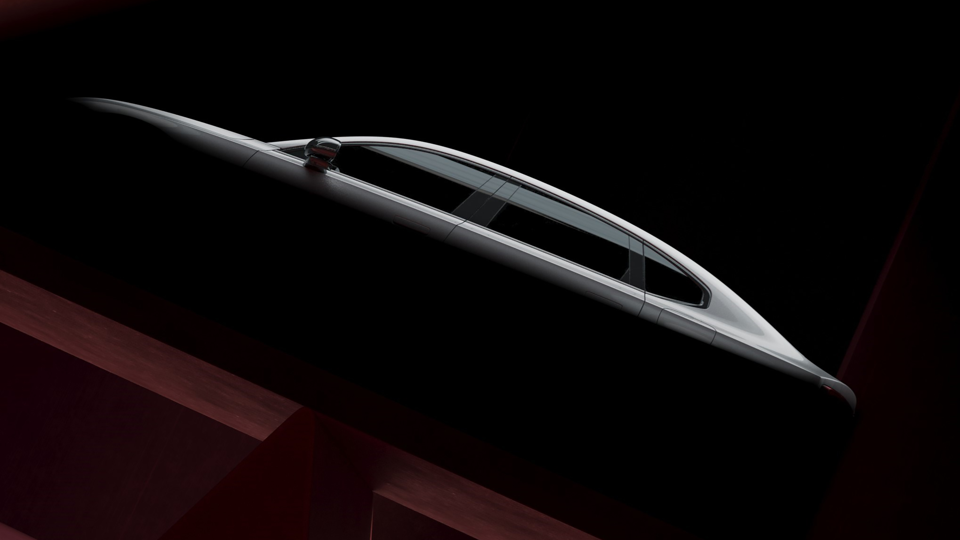 Volvo ES90 teaser - side (tilted)