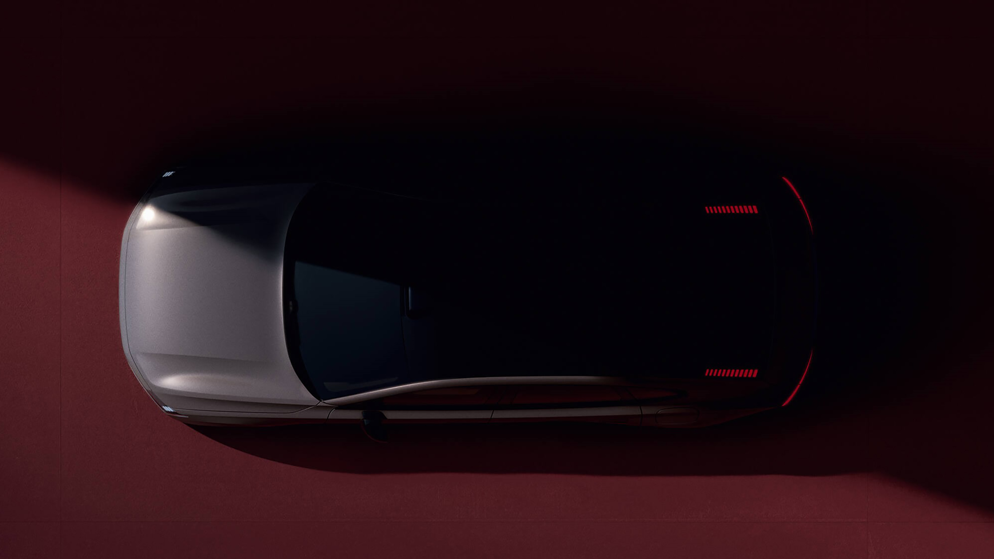 Volvo ES90 teaser - top-down