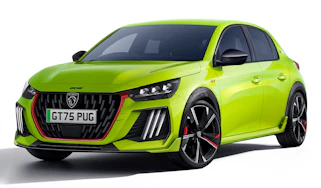 Peugeot 208 GTi render - front 3/4