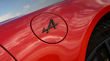 Alpine A110 S - fuel door cover detail