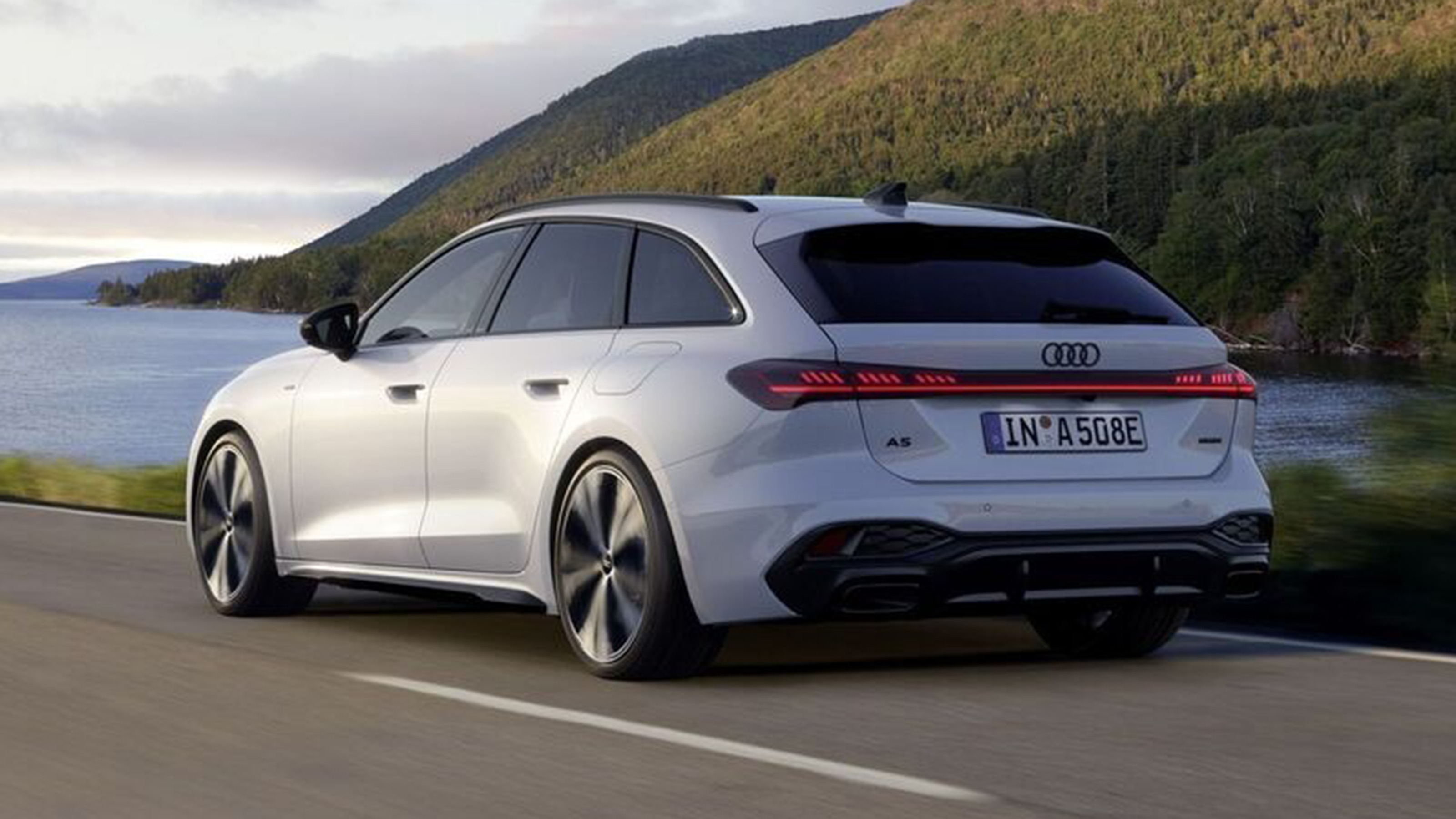 New Audi A5 Avant e-hybrid - rear tracking 