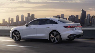 New Audi A5 saloon e-hybrid - rear tracking