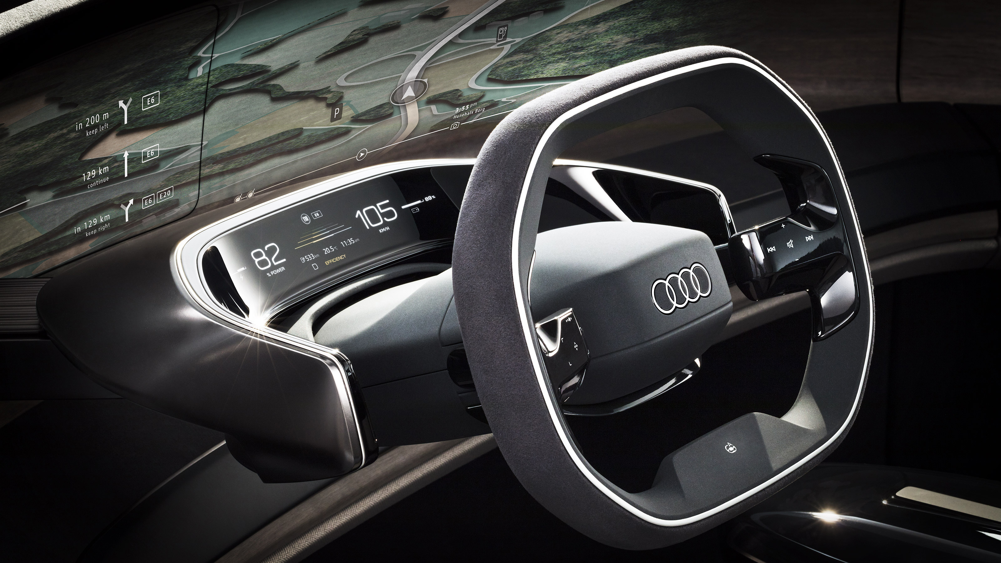Audi Grandsphere concept - dashboard