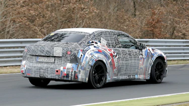 BMW M3 EV - testing at the Nurburgring, rear cornering