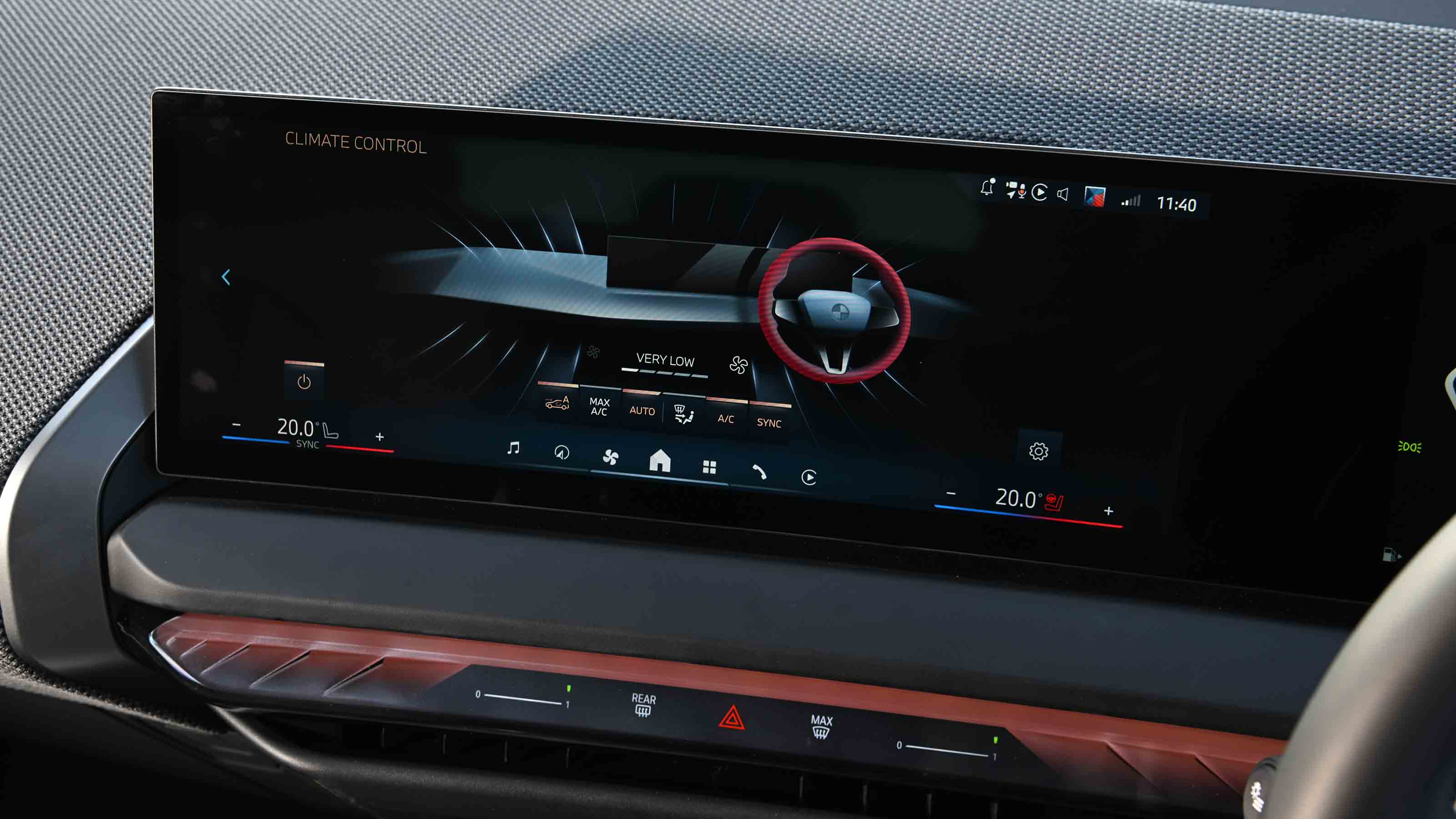 BMW X3 - heated seat and steering wheel controls