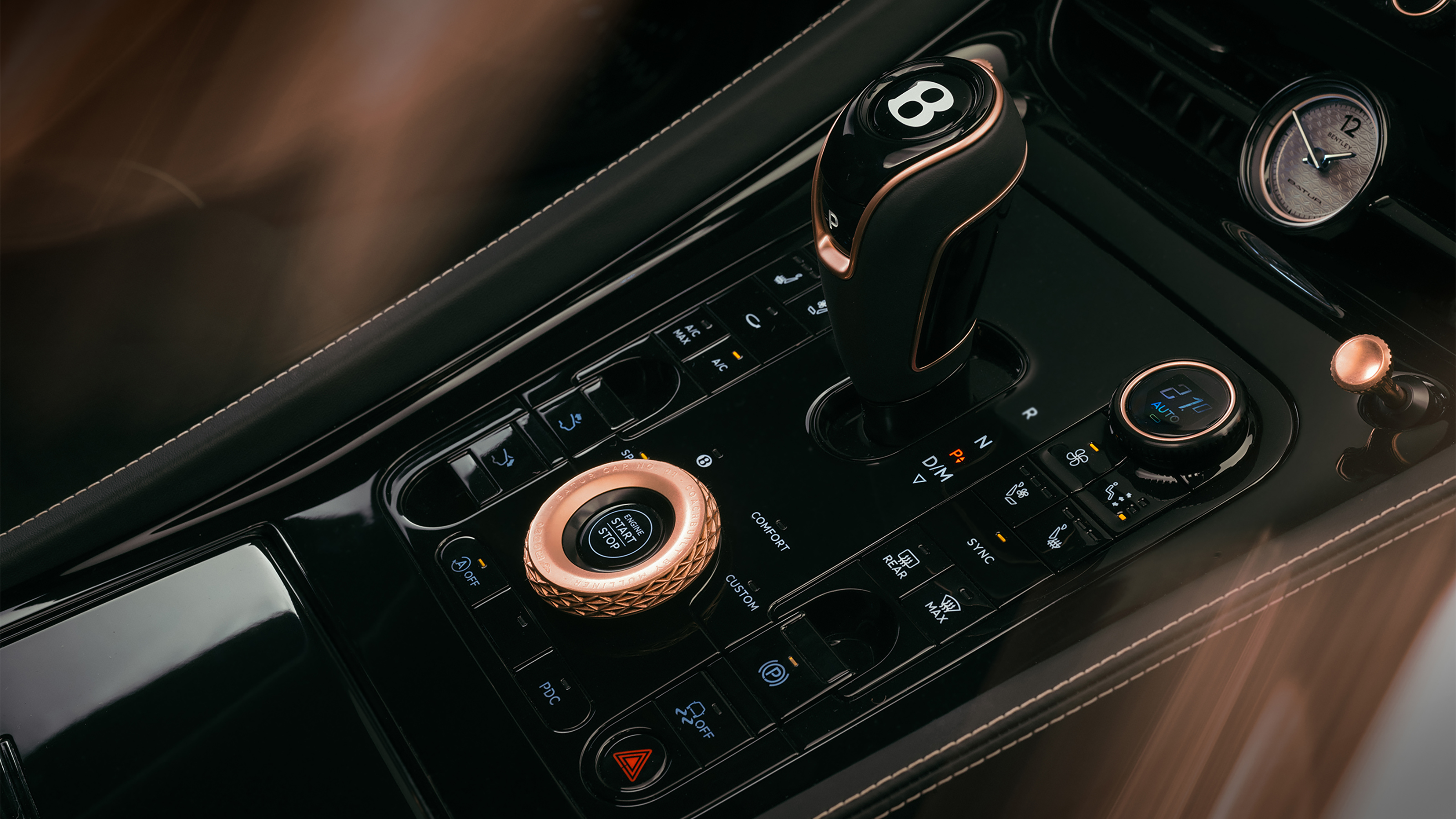 Bentley Batur 'The Black Rose' - centre console