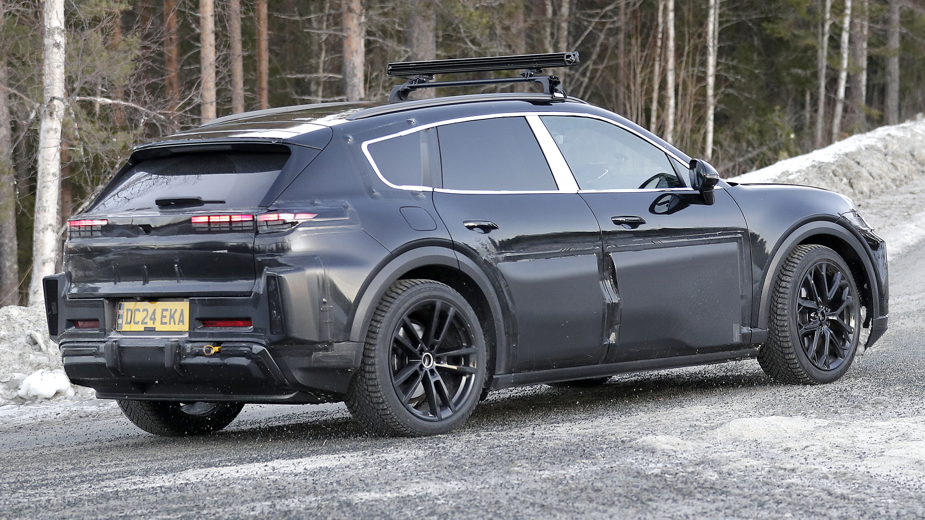 Bentley SUV EV Mule - rear angled