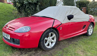 Car Cover Shop Half Cover - front three quarter view