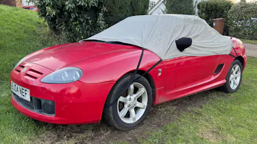 Car Cover Shop Half Cover - front three quarter view