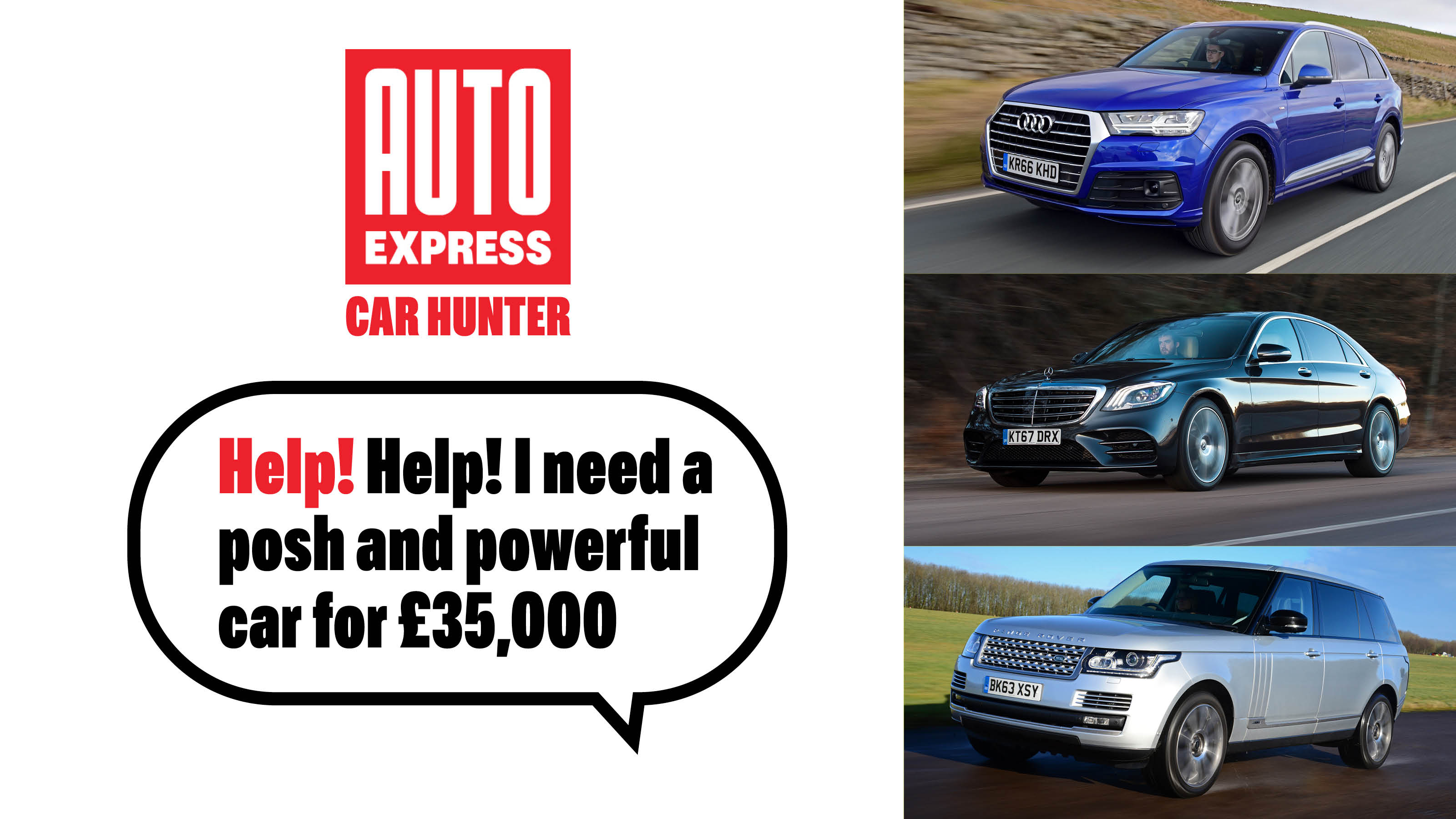 Used Car Hunter £35,000 luxury cars - header image