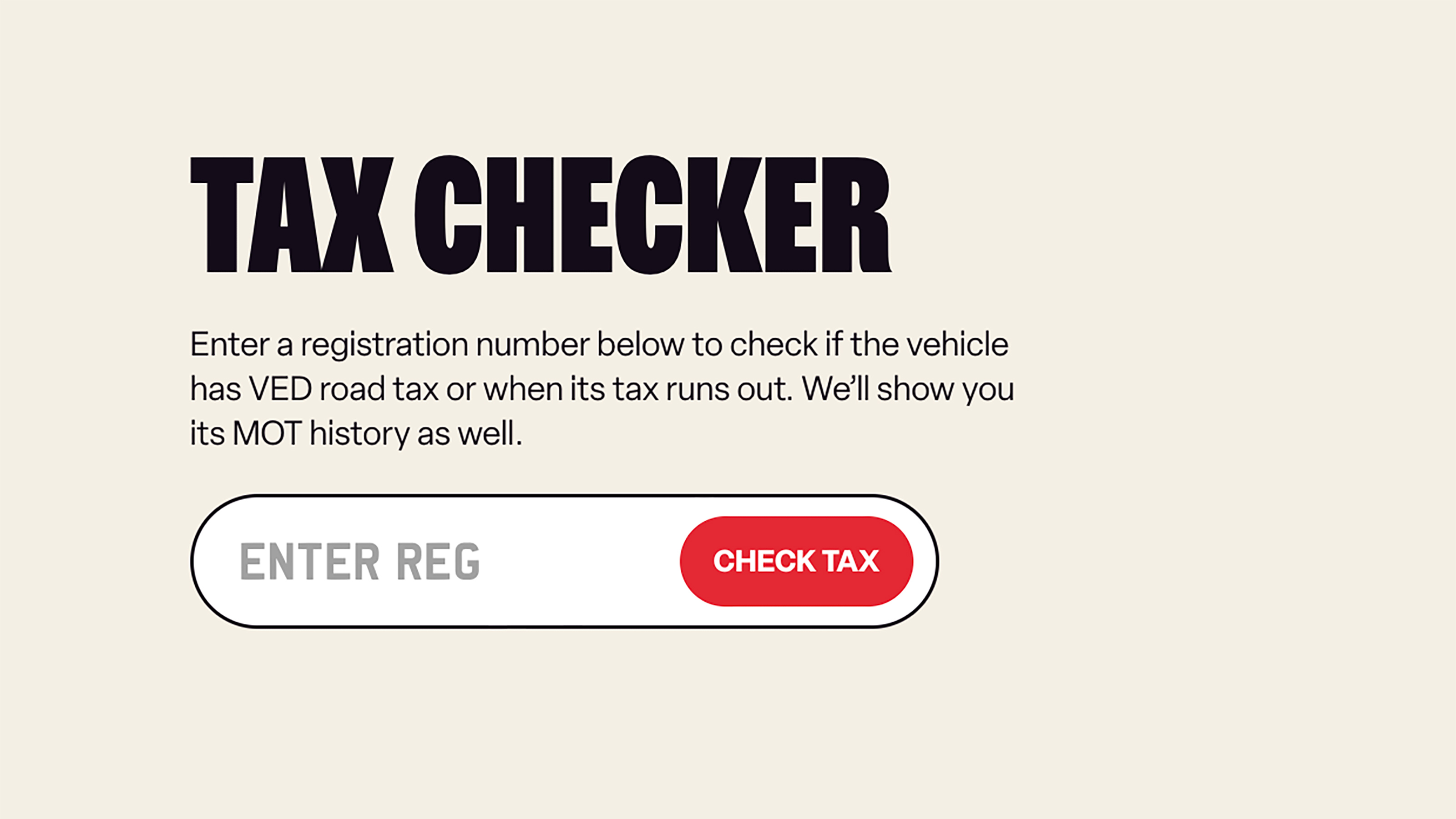car tax checker