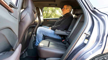 Cupra Terramar - rear seats with Senior test editor, Dean Gibson