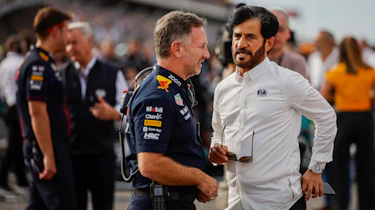 Christian Horner and FIA president Ben Sulayem