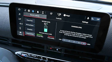Fiat 500e - battery level information screen