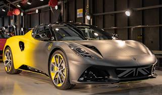 10,000th Lotus Emira produced in Hethel - front 3/4