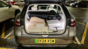 Genesis GV60's boot filled with cargo