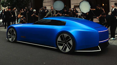 Jaguar Type 00 blue - rear 3/4